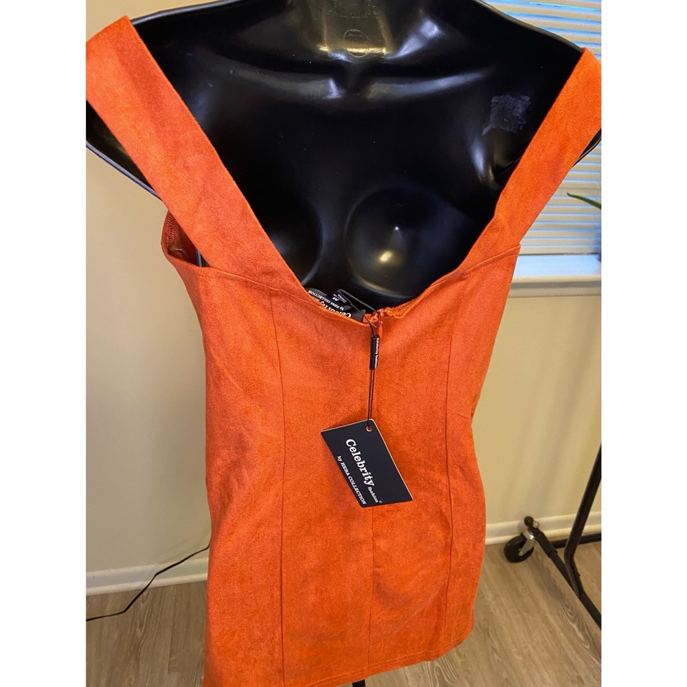 Orange Rust Dress - Picture 3 of 4
